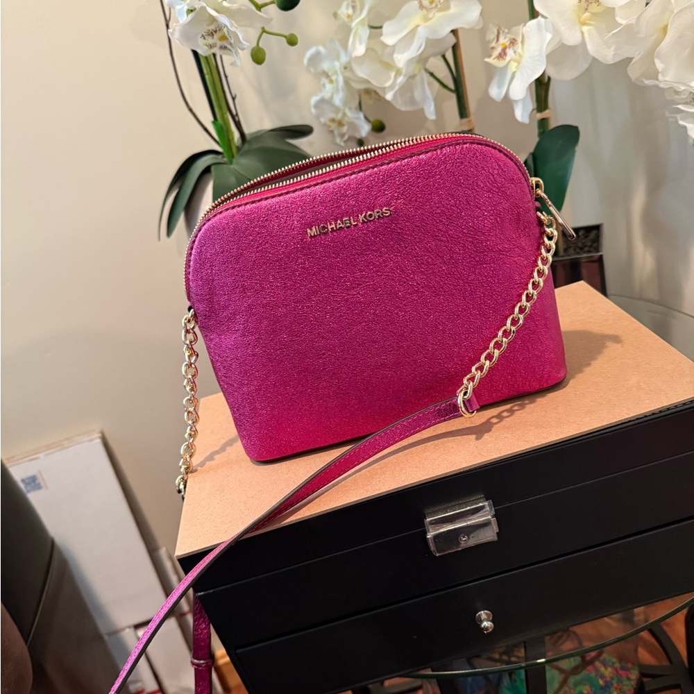 Michael Kors Pink Leather Bag